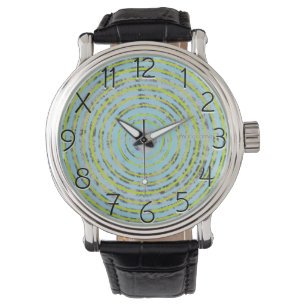 Blue and Green Circles eWatch Watch
