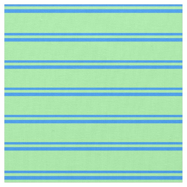 Blue and Green Coloured Lines Fabric (Close Up)