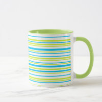 Blue and green colours simple Stripes Pattern