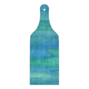 Blue and Green Earth Tones Cutting Board