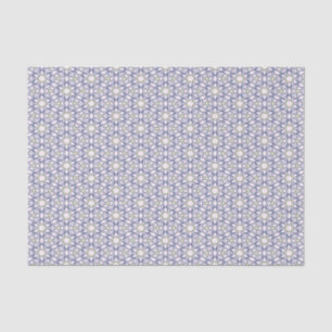 Blue and Green Floral Pattern Tissue Paper