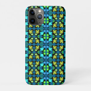 Blue and green flowers Case-Mate iPhone case
