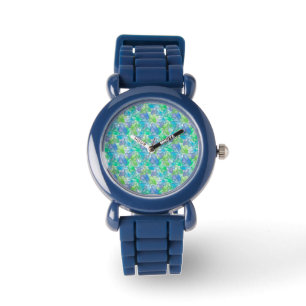 Blue and green gems . watch