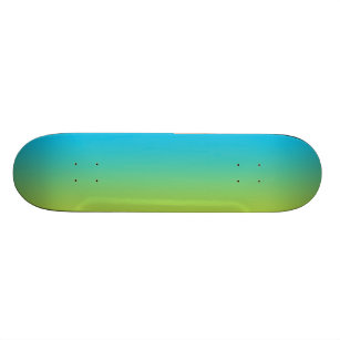 Blue And Green Ombre Skateboard