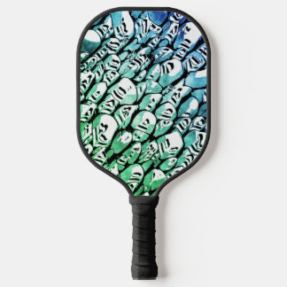 Blue and Green Pickleball Paddle