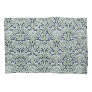 Blue and Green Pimpernel William Morris inspired Pillowcase