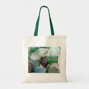 Blue and Green Sea Glass Tote Bag