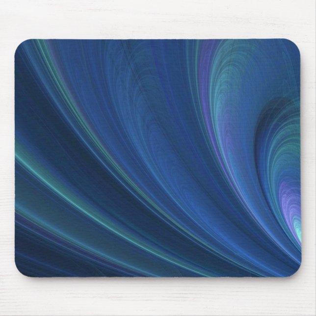 Blue And Green Soft Sand Waves Mouse Pad (Front)