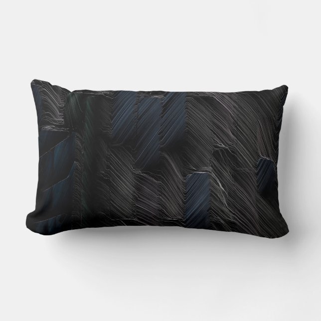 Blue and green sticks on blue plastic container lumbar cushion (Front)