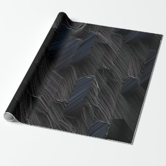 Blue and green sticks on blue plastic container wrapping paper