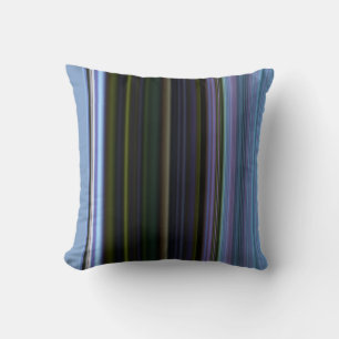 Blue and Green Stripe American Mojo Pillow