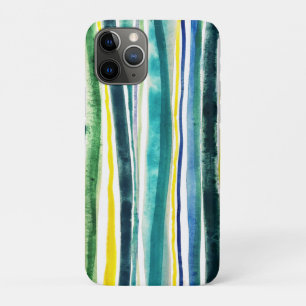 Blue and green stripes Case-Mate iPhone case