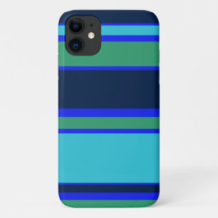 Blue and green stripes Case-Mate iPhone case