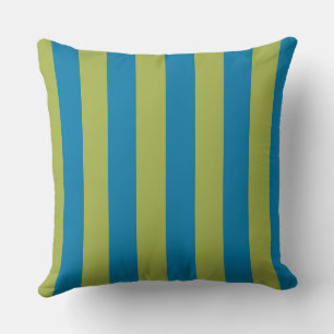Blue and Green Stripes Cushion