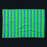 Blue and Green Stripes Design Tea Towel<br><div class="desc">Blue and Green horizontal Stripes lines seamless repeat Pattern Design Background Print</div>