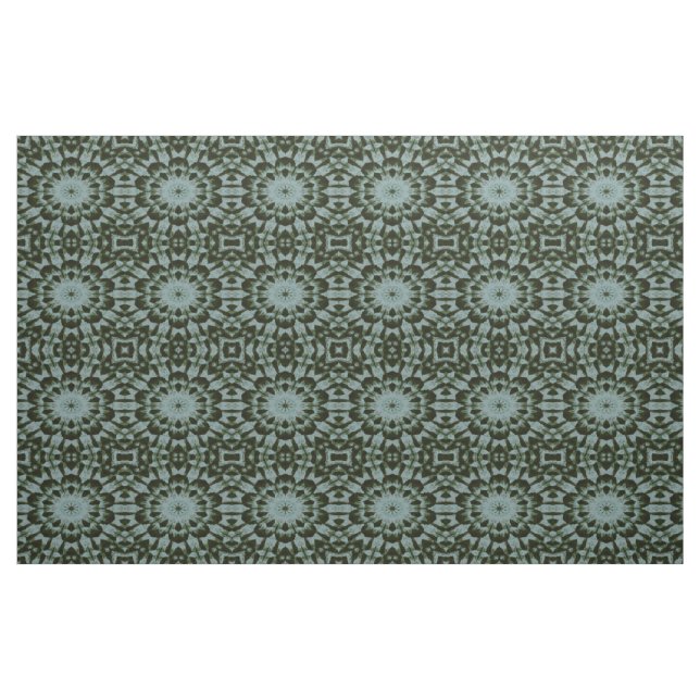 Blue and Green Swirl Patterned Fabric (Yard)