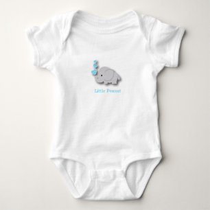 Blue and Grey Baby Elephant 🐘 - Little Peanut Bodysuit