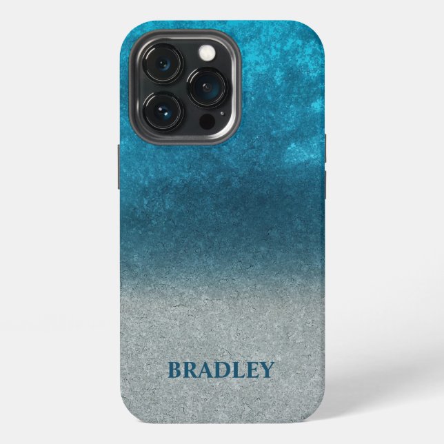 Blue And Grey Background  iPhone Case (Back)
