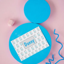 Blue and Grey Boy's Whale and Turtle  Monogram