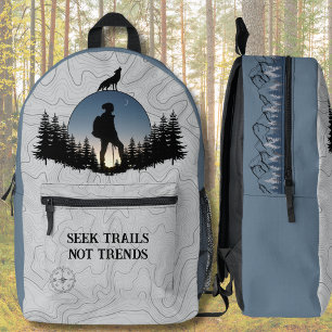 Blue and Grey Explorer Hiking Trail Pack