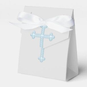 Blue and Grey First Communion Favour Box