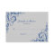 Blue and Grey Flourish Wedding Seating Cards
