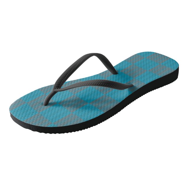 blue and grey jandals (Angled)