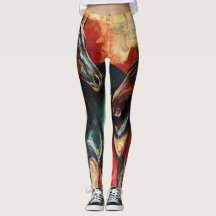 "Blue and Gus" Art Leggings
