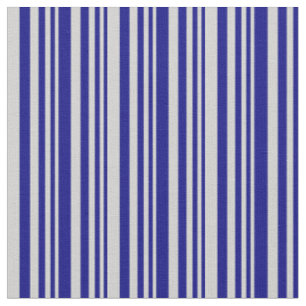 Blue and Light Grey Stripes Pattern Fabric