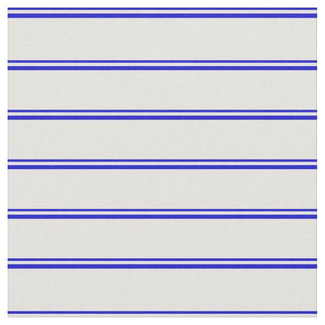 Blue and Light Yellow Stripes/Lines Pattern Fabric (Close Up)