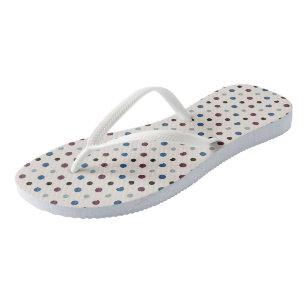 Blue and Magenta Dots Jandals