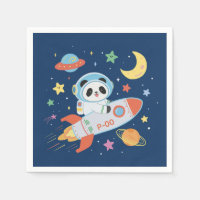 blue-and-orange Astronaut Panda