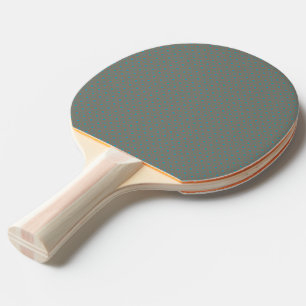 Blue And Orange Diamond Pattern In Brown And Grey Ping Pong Paddle