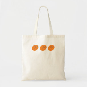 Blue and Orange Lemon Pattern Playful Fruit-Themed Tote Bag