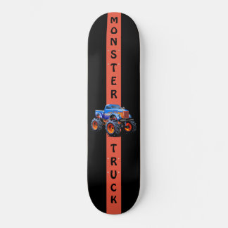 Blue and Orange Monster Truck 8 1/8” Skateboard