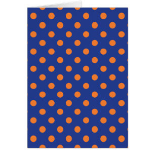 Blue and Orange Polka Dots
