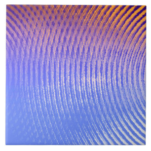 Blue and orange sound waves pattern tile