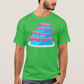 Blue and Pink Cake T-Shirt