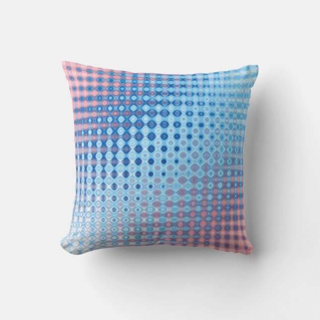 Blue and Pink Cushion (Front)
