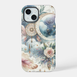Blue and Pink Dream Catcher iPhone 15 Case