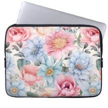 Blue and Pink Floral