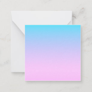 Blue and pink gradient background card
