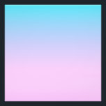 Blue and pink gradient background photo print<br><div class="desc">Blue and pink gradient colours.</div>