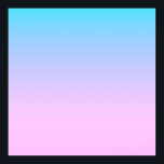 Blue and pink gradient background poster<br><div class="desc">Blue and pink gradient colours.</div>