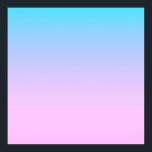Blue and pink gradient background poster<br><div class="desc">Blue and pink gradient colours.</div>