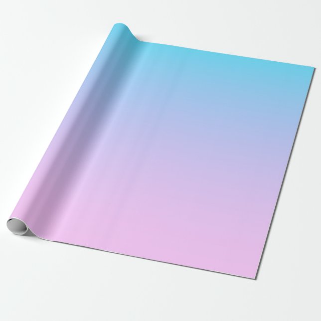 Blue and pink gradient background wrapping paper (Unrolled)