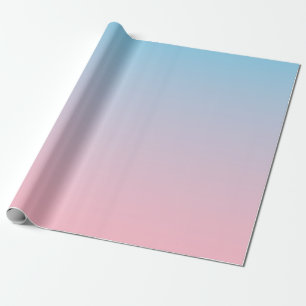 Blue and pink gradient wrapping paper