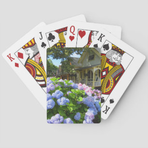 Blue and Pink Hydrangeas - Martha's Vineyard Playing Cards
