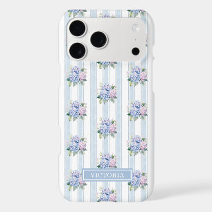 Blue and Pink Hydrangeas Monogrammed
