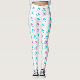 Blue and Pink Lollipops Leggings